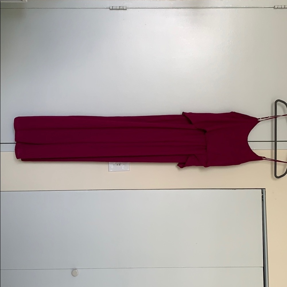 Flounce Magenta Jumpsuit